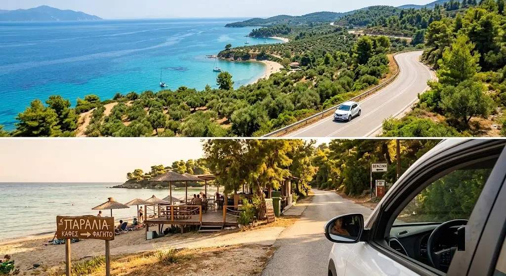 Χαλκιδική με αυτοκίνητο από Θεσσαλονίκη: Πλήρης οδηγός 2026