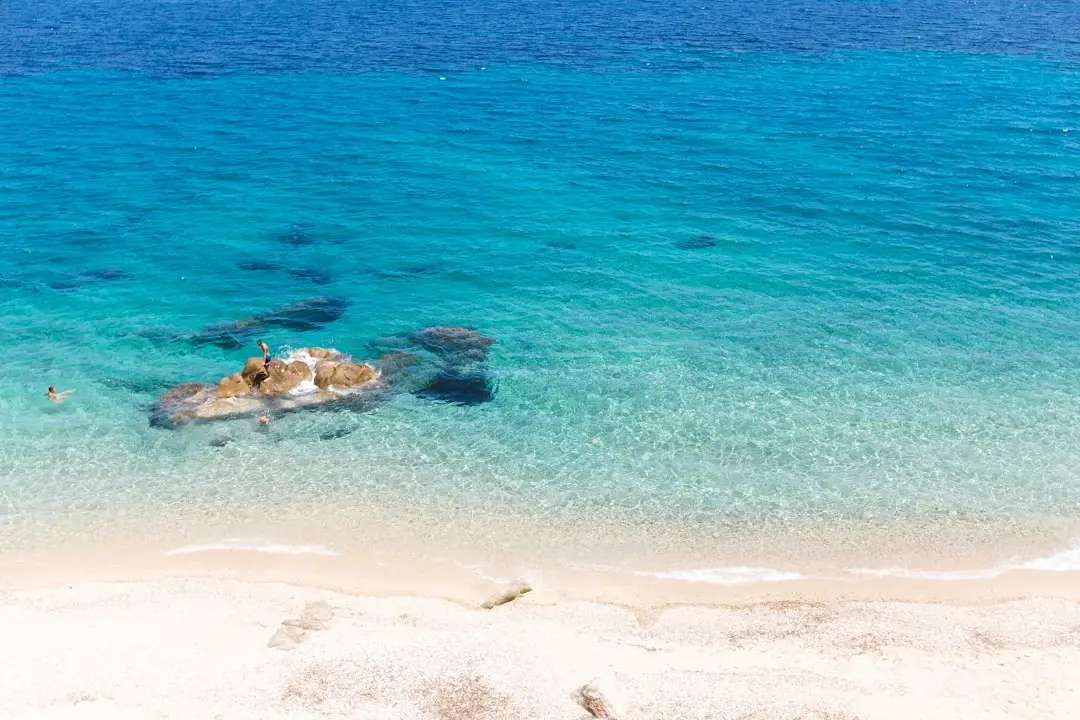 Плаж Фава, Παραλία Φάβα, Σιθωνία — Пясъчен, Свободен