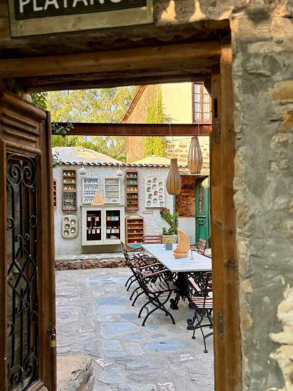 Beautiful view of Nikiti Old Village restaurants