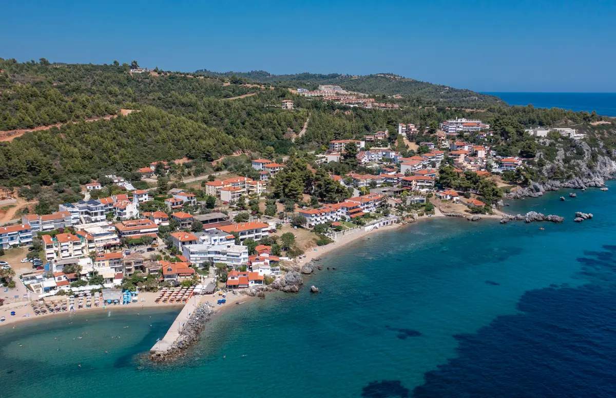 Agia Paraskevi village in Halkidiki, Greece