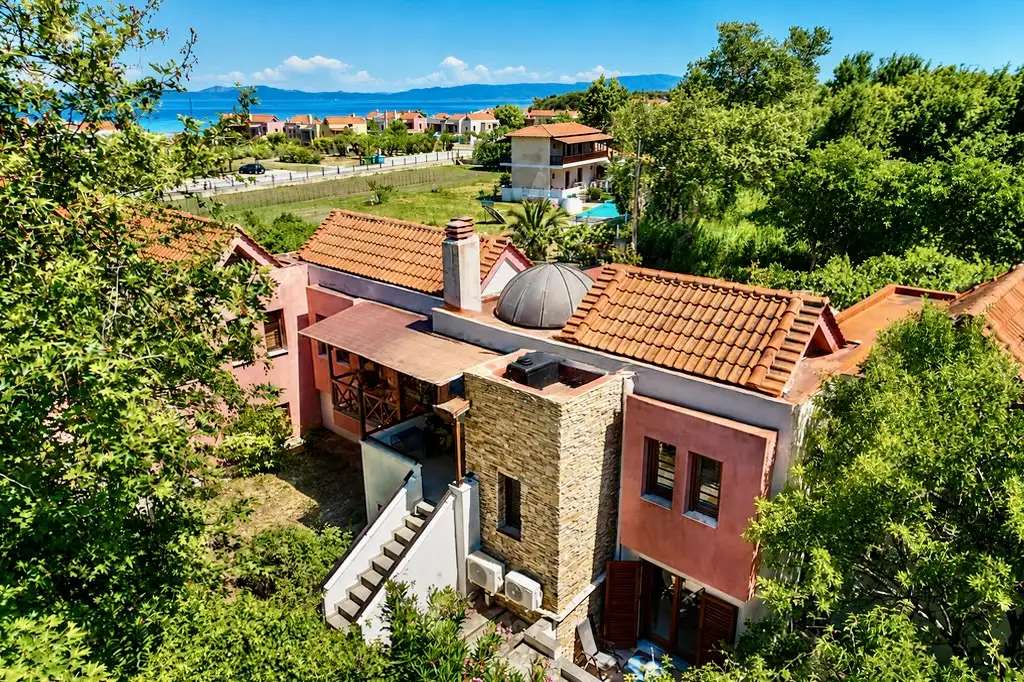 🏡 OLYMPIA КЪЩА ИЕРИСОС, Ierissos — 2 спални, 9 гости
